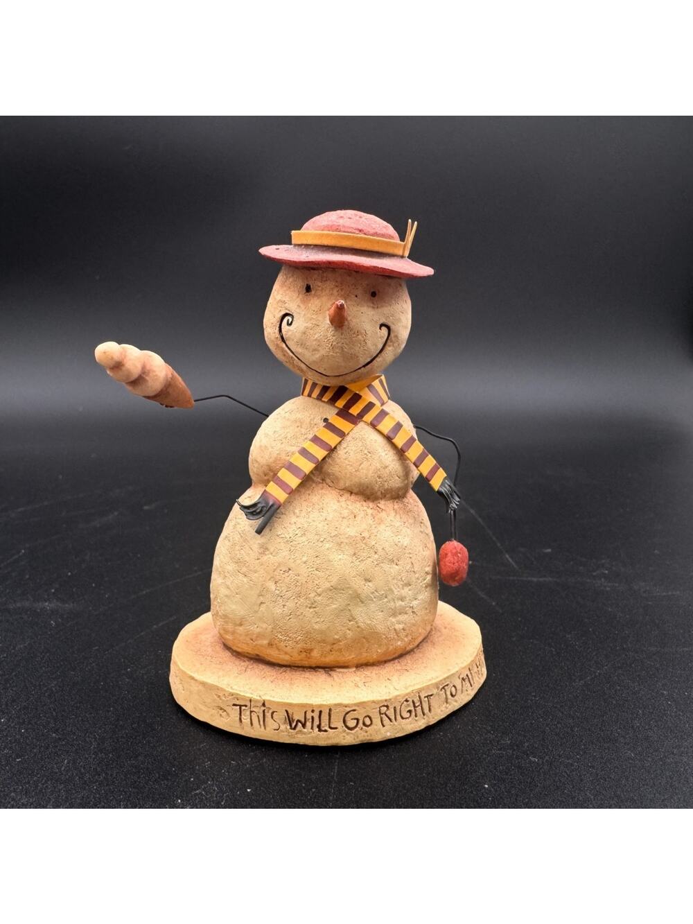 August Moon Snowman Woman Figurine Dan DiPaolo Lang 2004